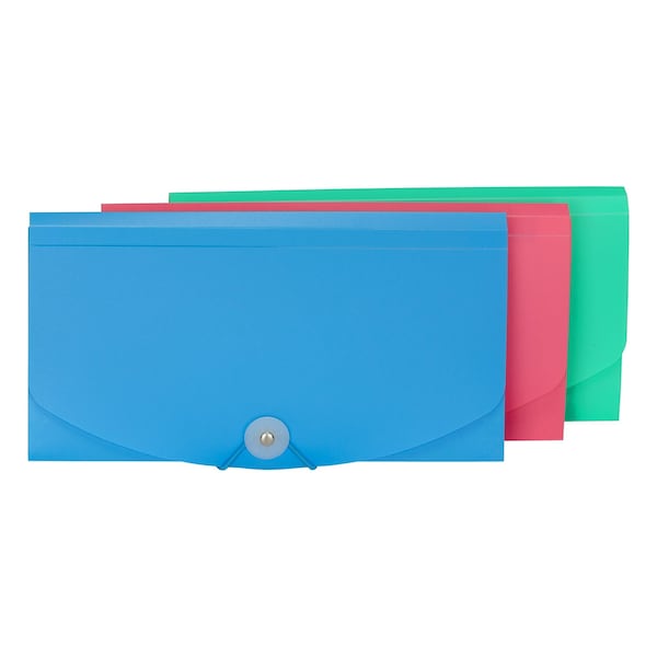 C-Line Products 5" x 10" Assorted 13-Pocket Junior Size Expanding File, 12EA/DS 58710-DS - main